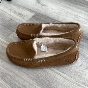 UGG Brown Suede Moccasin Slippers